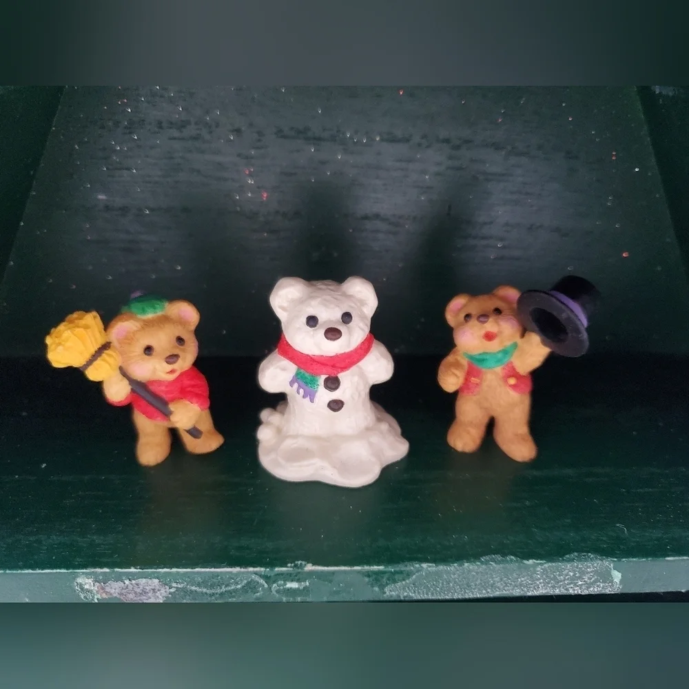 Vintage Snowbear Set Hallmark Figurines